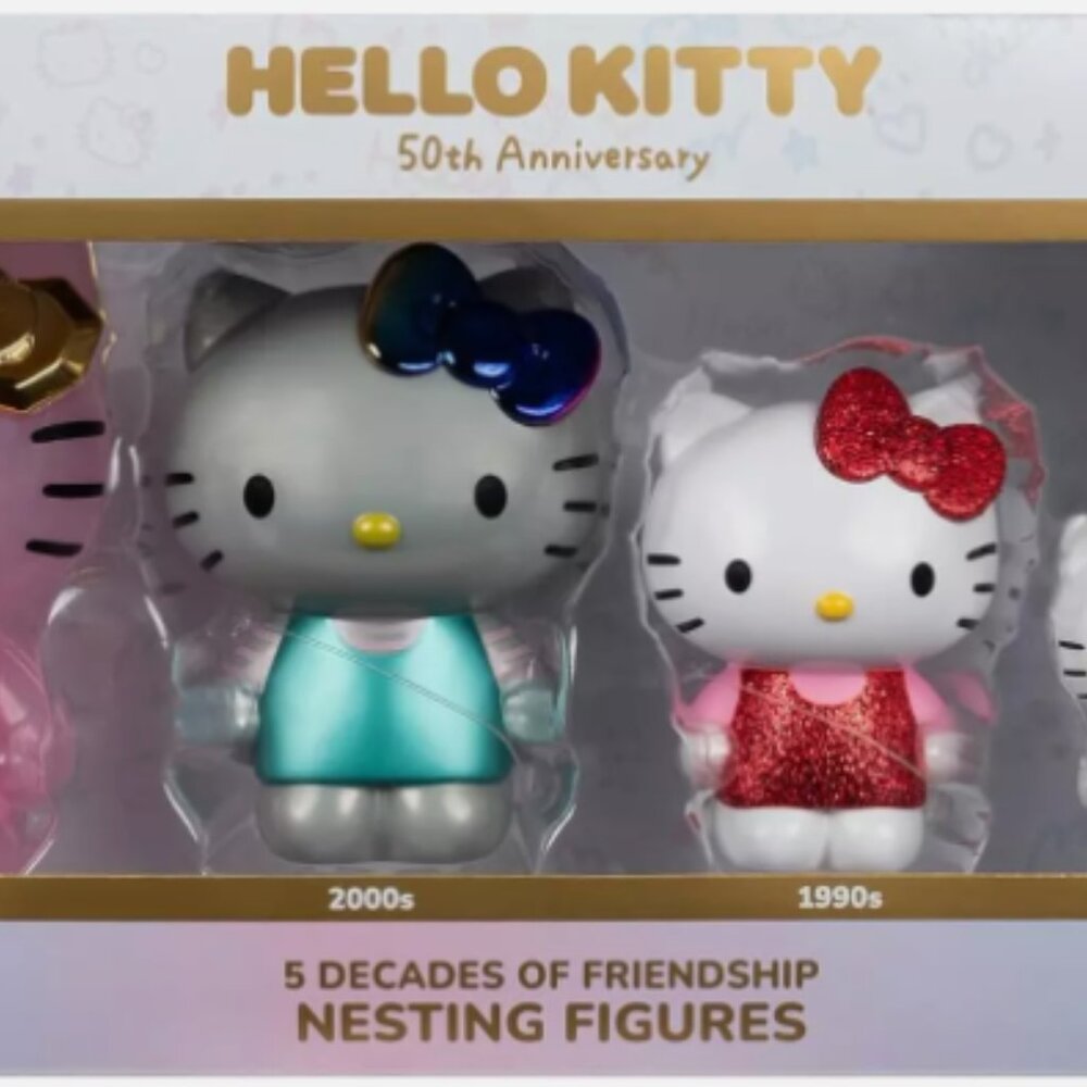 Hello Kitty 50th Anniversary Set of 5 Nesting Figures - Picture 7 of 15